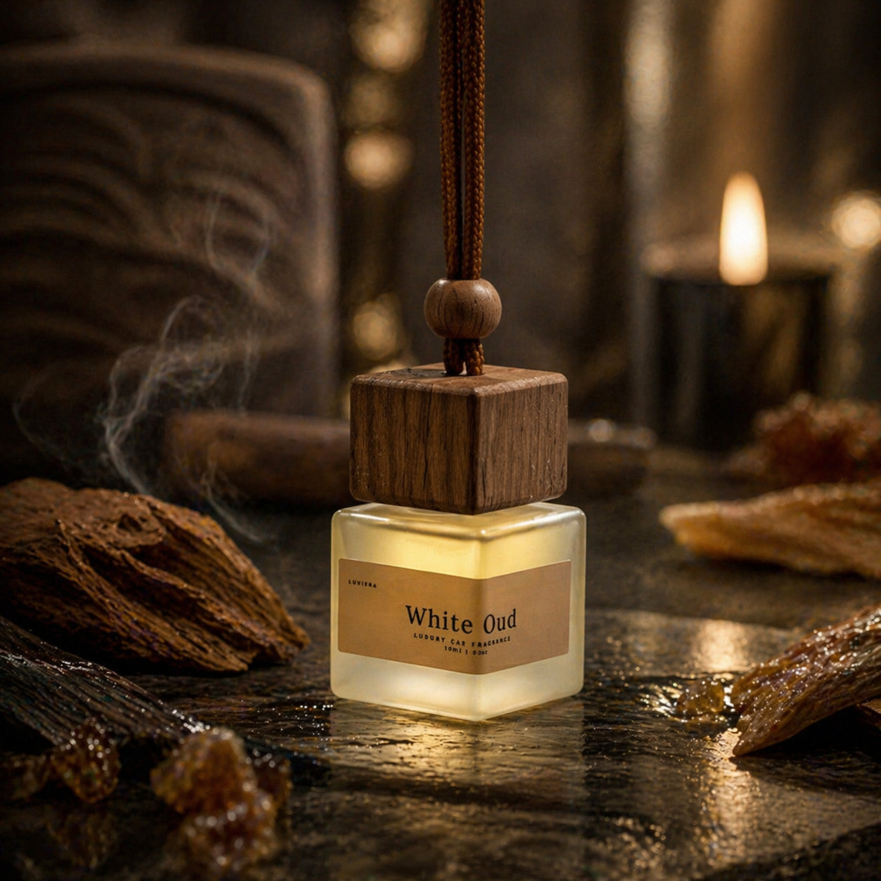 White Oud Car Diffuser